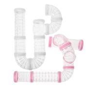 DIYEAH Kit de Tunnels pour Hamster à Construire en PP, 2 Sets, Facile à Nettoyer, Espace Sécurisé pour Petits Animaux comme Hamsters et Écureuils