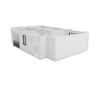 DIYEAH Kit DIY sans Finition Modèle Architecturale à Assembler pour Visualisation Intérieure et Présentation de Plans