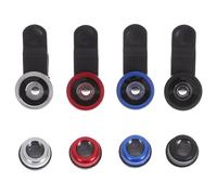 DIYEAH Kit D'objectifs Macro Grand Angle Fisheye pour Smartphone, Accessoires Photo Mobile, Lentilles Externes à Clipser, 4 Pièces Multicolores, Prise de Vue Précise et Polyvalente