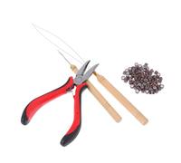 DIYEAH Kit Outils pour Extensions de Cheveux Pince à Extensions et Micro-anneaux Silicone pour Pose Facile et Coiffure Unique