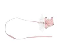 DIYEAH Kitten Harness and Lead Set with Tulle Flower Decoration Adjustable Soft Breathable Cat and Rabbit Vest Harness for Pets Chest Strap for Outdoor Walking