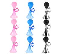DIYEAH Klaxon de Vélo Garçon et Filles 9 Pièces Colorées - Sonnette de Guidon Rétro Puissante, Petite Cloche de Dessin Animé pour Vélo, Tricycle et Trottinette, Accessoire Cycliste