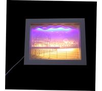 DIYEAH Lampe Papier Décorative Superposée à Découpe Lumineuse Veilleuse Ambiance pour Table et Fenêtre Luminaire DIY Original et Élégant pour Salon et Chambre