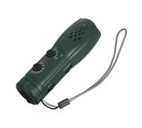 DIYEAH Lampe Torche Multifonction à Manivelle avec Radio Urgence et Alarme Sos Lumière LED Puissante Alimentation Manuelle pour Camping Randonnée et Situations Urgence