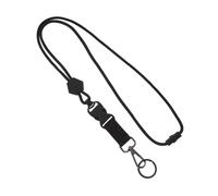 DIYEAH Lanière Robuste pour Badge Identité avec Clip Détachable Sangle Réglable et Confortable pour Clés Cartes et Téléphones Utilisation Multifonctionnelle Noir