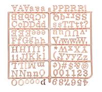 DIYEAH Lettres de l'alphabet et symboles en plastique pour panneaux d'affichage en feutre, lettres de bricolage uniquement, accessoires de panneau en feutre interchangeables pour événements, maison,