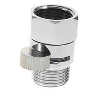 DIYEAH Limiter De Débit De Bain Vanne D'arrêt Réglable 1/2 Laiton Argenté Contrôle D'eau Pour Pommeau De Bain Et Quotidienne