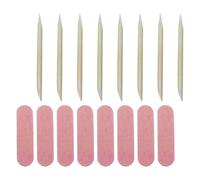 DIYEAH Lot 200 Pièces D’outils de Manucure Limes à Ongles en Bandes et Cure-ongles en Bois, Kit Manucure Pédicure Léger et Pratique pour Soin des Ongles des Mains et Pieds, Accessoires