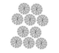 DIYEAH Lot De 10 Barrettes En Faites À La Main Accessoires Pour Cheveux Embellissements En Strass Boutons En Strass Chaîne Alliage D'Argent