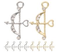 DIYEAH Lot de 10 breloques Cupidon accessoires pendants pour la fête des mères et la Saint-Valentin, pour la création de colliers et bracelets (20 x 12 x 2 mm).