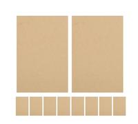 DIYEAH Lot de 10 carnets de notes en papier kraft non ligné, autocopiants, vierges, de poche, format A5, pour voyages d'affaires et réunions