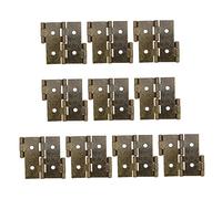 DIYEAH Lot de 10 Charnières à Double Action en Métal pour Porte et Vitrine, Style Rétro, sans Bruit Bavure, pour Réparation et Bâtiment