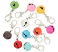 DIYEAH Lot de 10 Clochettes en Métal Résistantes pour Colliers de Chien et Chat, Son Clair et Doux, Faciles à Suspendre, Accessoires Décoratifs pour Animaux de Compagnie