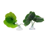 DIYEAH Lot de 10 Coussins de Feuilles pour Poissons Betta - Hamac avec Ventouse - Plantes artificielles en Plastique pour Le Repos et la Reproduction des Poissons - Accessoires d'aquarium