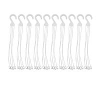 DIYEAH Lot de 10 Crochets de Suspension pour Pots de Fleurs de 35 cm de diamètre - Supports en Plastique avec chaînes pour paniers d'extérieur et jardinières murales