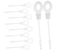 DIYEAH Lot de 10 Extracteurs de Trous de Drainage Réfrigérateur en Plastique, Déboucheurs Universels Empêche Débordement, Outil de Nettoyage Cuisine et Congélateur, Accessoire Pratique