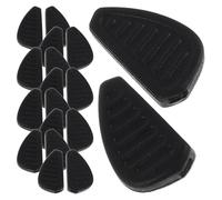 DIYEAH Lot de 10 Paires de Plaquettes Nasales Noires Antidérapantes en Silicone Souple, Coussinets Fins pour Lunettes de Soleil et Monture, Insertion Facile pour Confort en Activités