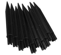 DIYEAH Lot de 10 Piquets D’éclairage Solaire en Abs Robustes, Piquets de Sol pour Lampes Solaires D’extérieur, Accessoires de Fixation pour Jardin, Pelouse et Éclairage Paysager