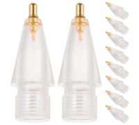 DIYEAH Lot de 10 Pointes de Rechange pour Stylet compatibles avec l'Apple Pencil de 1re et 2e génération, Capuchons universels pour tablettes, Pointes métalliques capacitives de Petite Taille
