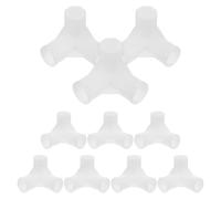 DIYEAH Lot de 10 Raccords en T Renforcés 16 Mm pour Placard, Connecteurs Multifonctions en Plastique Haute Résistance pour Tringle à Chaussures, Sèche-Linge et Organisateur de Rangement,