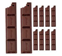 DIYEAH Lot de 10 stylos en forme de chocolat : stylos à encre gel fantaisie amusants pour desserts, pour l'école, Noël, le bureau, Thanksgiving (café)