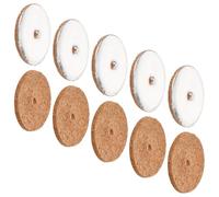 DIYEAH Lot de 10 Supports de Mèche Ronds pour Lampes à Huile, Porte-Huile D'autel Flottants en Métal Argenté, Disques à Mèche Flottants Adaptés aux Sanctuaires et Rituels Bouddhistes