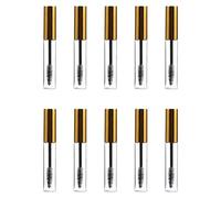 DIYEAH Lot de 10 Tubes de Mascara Vides 10 Ml Transparents en Plastique, Flacons Rechargeables Étanches avec Applicateur, Outil Maquillage Portable pour Teinture Sourcils et Extensions