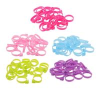 DIYEAH Lot de 100 Attaches pour Poche à Douille en Plastique Clips Colorés pour Pâtisserie Fixation Pratique et Réutilisable Accessoires Décoration Pâtisserie Liens Serrage Plastique