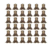 DIYEAH Lot de 100 cache-perles en forme de fleur : cache-perles vintage en alliage pour la fabrication de bijoux, embouts floraux en métal pour bracelets et boucles d'oreilles