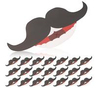 DIYEAH Lot de 100 Cartes en Papier pour Sucettes Saint-Valentin Décoration Sucette Noire Motif Lèvres et Moustache Accessoires Fête Cartes D’Anniversaire DIY Emballage Bonbons