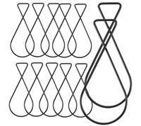 DIYEAH Lot de 100 Crochets en Acier pour Faux Plafond Crochets Suspendus Automatiques à Rappel Clips pour Dalles de Plafond Noirs Supports Polyvalents pour Bureau et Maison