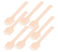 DIYEAH Lot de 100 Fourchettes à Apéritif en Bois Naturel 10 Cm Légères et Résistantes pour Snacks et Salades pour Bars et Bistros