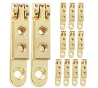 DIYEAH Lot de 12 charnières pour boîte à bijoux : charnières pliantes à 90 degrés pour boîte à bijoux en bois, quincaillerie pour armoires, portes de placard, 3 x 2 x 6 cm