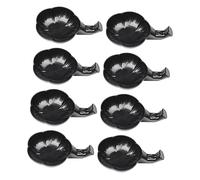 DIYEAH Lot De 12 Encriers Plastique Multifonctionnels De Fleur De Prunier Noir Pour Calligraphie Et Peinture, Accessoire Bureau Et Artiste, Solide Et Facile à Nettoyer, Usage Quotidien Et Artistique