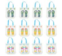 DIYEAH Lot de 12 Paquet Présents pour Invités Non Tissés à Main, 3 Modèles X 4 Pièces, Format pour Sachets de Bonbons et Emballages D’été, pour Fêtes, Anniversaires et Couleur Aléatoire