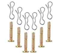 DIYEAH Lot de 12 Sets de Goupilles de Cisaillement et Goupilles Fendues en Métal pour Souffleuse à Neige Kit de Rechange 6 Sets Compatibles Pièces de Rechange Déneigement Jardin