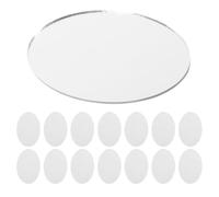 DIYEAH Lot de 15 mini miroirs ovales en verre transparent, 5,5 cm / 2,17