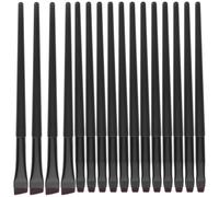 DIYEAH Lot de 16 Pinceaux Eyeliner Noirs Petit et Grand Format, Pinceaux Plats et Biseautés pour Maquillage Précis des Yeux, Kit Professionnel pour Application Eyeliner et Estompage,
