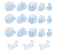 DIYEAH Lot de 18 Figurines Miniatures en Résine Igloos, Pingouins et Icebergs, Décor Arctique Réaliste pour Décoration Hivernale et Espace de Vie