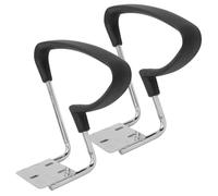 DIYEAH Lot de 2 accoudoirs de Rechange pour Chaise de Bureau, Accessoires pour, accoudoirs en Plastique Noir, Accessoires pour Chaise de Bureau d'angle