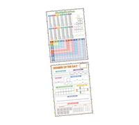 DIYEAH Lot De 2 Affiches Arithmétiques Effaçables À Sec Pour Multiplication Tableau D'Exercices D'Addition Tableau De Tables Mathématiques Pour Enfants Outils De