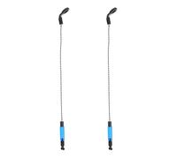 DIYEAH Lot de 2 Alarmes Indicateurs de Pêche sans Lumière Capuchon Bleu Détecteurs de Touche pour Canne à Pêche Accessoires Professionnels et D'alerte