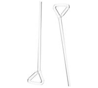DIYEAH Lot de 2 Bâtonnets de Laboratoire en Verre de L Extrémité Triangulaire, Poignée Ergonomique pour Étalement Cellulaire Confortable en Culture