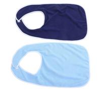 DIYEAH Lot de 2 Bavoirs Imperméables pour Adultes et Personnes Âgées, en Polyester Double Face Chaud, Taille Unique, Protection Anti-taches pour Repas et Soins Quotidiens, Bavoirs