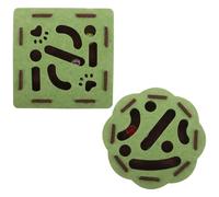 DIYEAH Lot de 2 boîtes labyrinthes en Feutre avec Clochette en Fer, Jouets interactifs pour Chats, boîte Puzzle carrée en Feutre en Forme de Fleur, Jeu pour Chatons d'intérieur, Exercice de