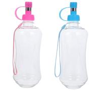 DIYEAH Lot De 2 Bouteilles d'eau pour Chien Et Chiot Antidéversement, Gourdes Portables 500 ML en Plastiques Sécurisés, Adaptées Aux Voyages Et Randonnées en Plein Air, pour Animaux De Compagnie