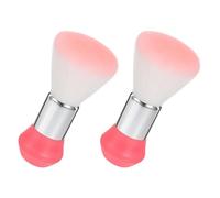 DIYEAH Lot de 2 Brosses à Cou pour Coiffeur, Plumeau à Poils Doux, Petite Brosse de Finition 14,5 X 8,4 Cm, Nettoyage Après Coupe, Usage Professionnel Salon et Domestique