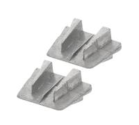 DIYEAH Lot De 2 Cales Métalliques en Aluminium Coin Robuste pour Poignée De Hache Et Marteau, Accessoire Fixation Tenon Meuble Polyvalent pour Réparation Et Bricolage Sécurisé