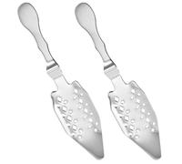 DIYEAH Lot de 2 Cuillères à Absinthe Multifonction en Acier Inoxydable 304 Argentées, Goutteur et Cuillère à Sucre en Morceaux, Adaptées pour Bar et Usage Antirouille