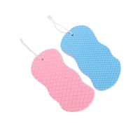 DIYEAH Lot de 2 Éponges de Bain Bébé Douces Bleue et Rose, Éponge Exfoliante pour Tout-petits, Matériau Non Irritant, Bain, Accessoire de Soin pour Peau Sensible, Usage Quotidien